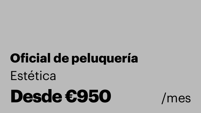 Oficial de peluquería