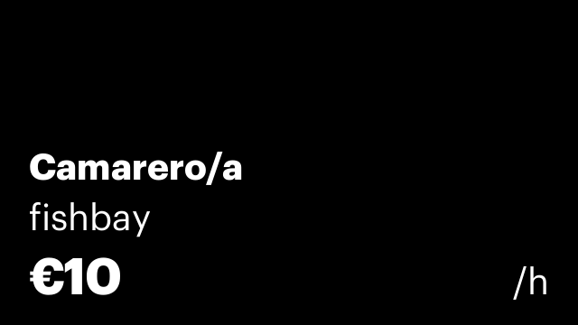Camarero/a