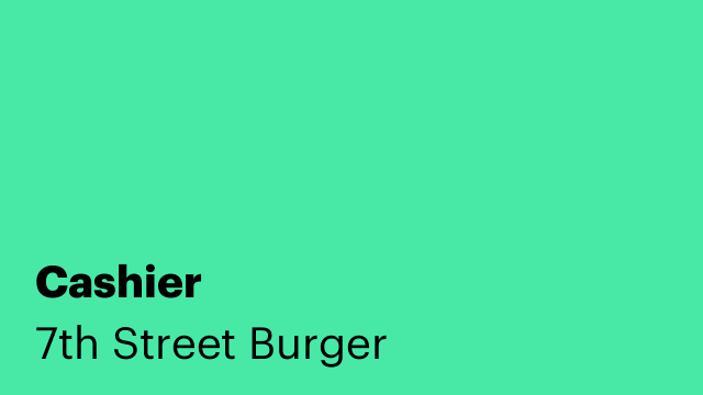 Cashier