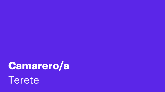 Camarero/a