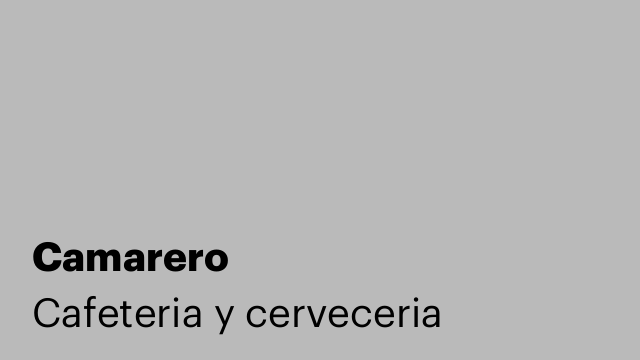 Camarero