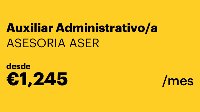 Auxiliar Administrativo/a