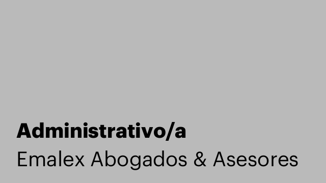 Administrativo/a