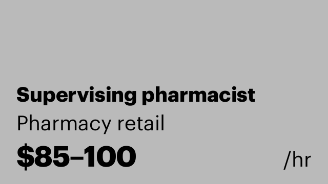 Supervising pharmacist