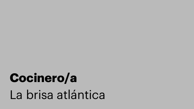 Cocinero/a