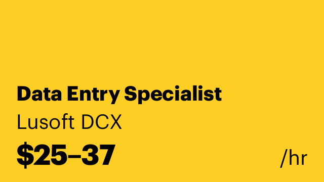 Data Entry Specialist