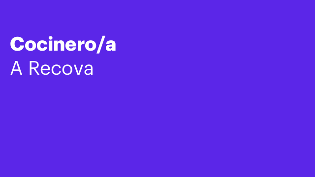Cocinero/a