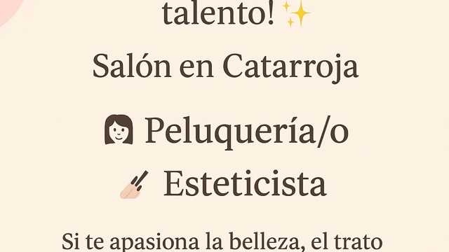 Peluquera y esteticista