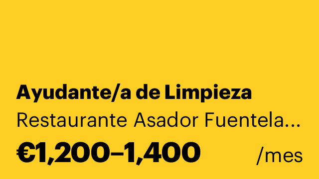 Ayudante/a de Limpieza
