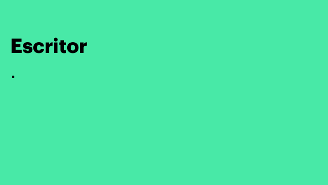 Escritor