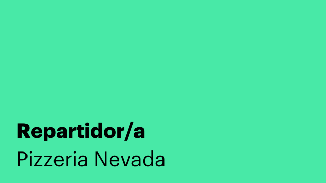 Repartidor/a