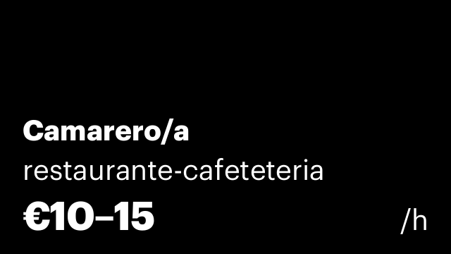 Camarero/a