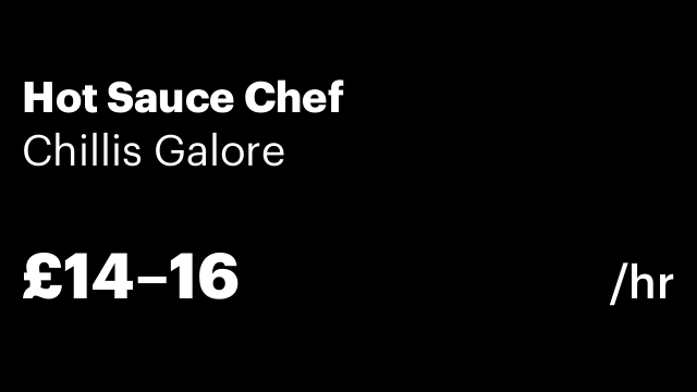 Hot Sauce Chef