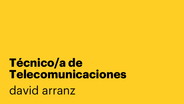 Técnico/a de Telecomunicaciones