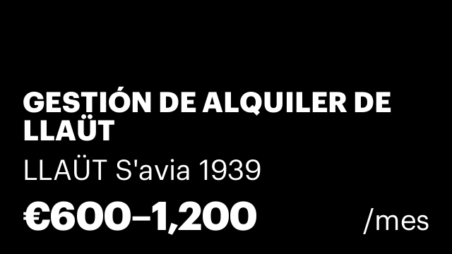 GESTIÓN DE ALQUILER DE LLAÜT