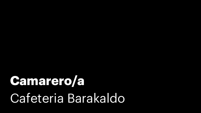 Camarero/a