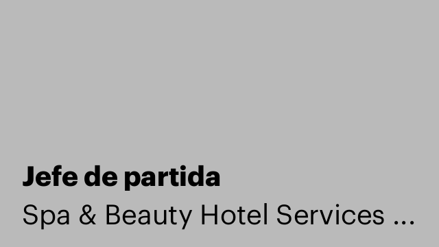 Jefe de partida
