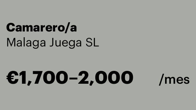 Camarero/a