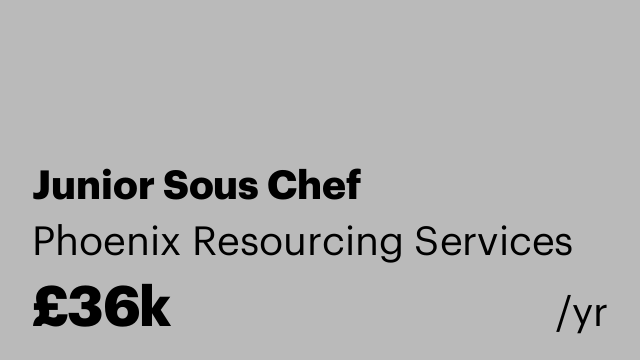 Junior Sous Chef