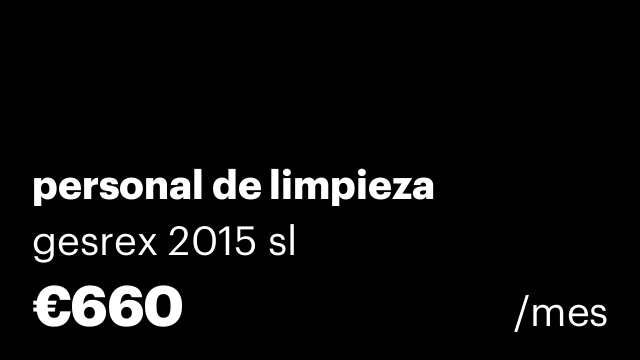 personal de limpieza