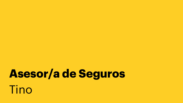 Asesor/a de Seguros