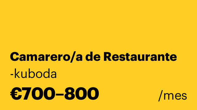 Camarero/a de Restaurante