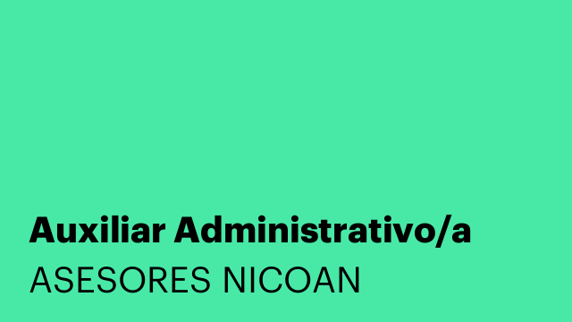 Auxiliar Administrativo/a