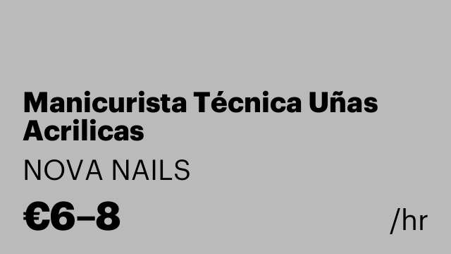 Manicurista Técnica Uñas Acrilicas