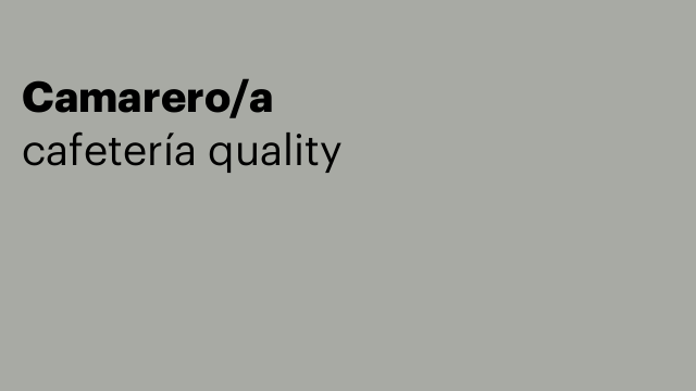 Camarero/a