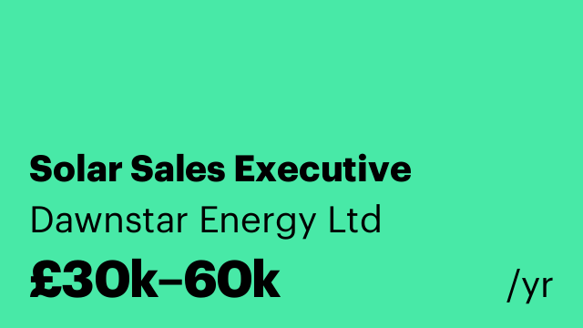 Solar Sales Executive