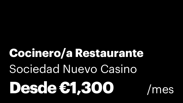 Cocinero/a Restaurante