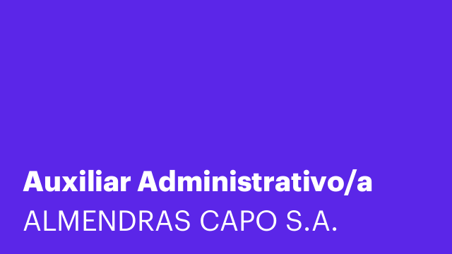 Auxiliar Administrativo/a