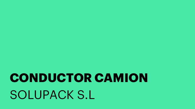 CONDUCTOR CAMION