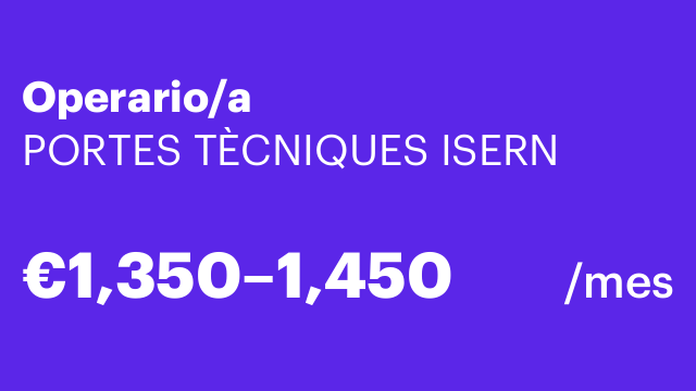 Operario/a