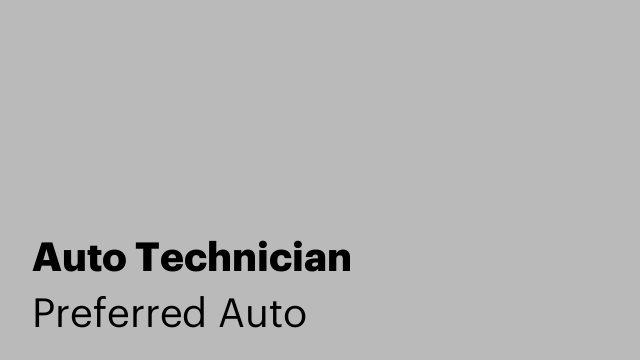 Auto Technician