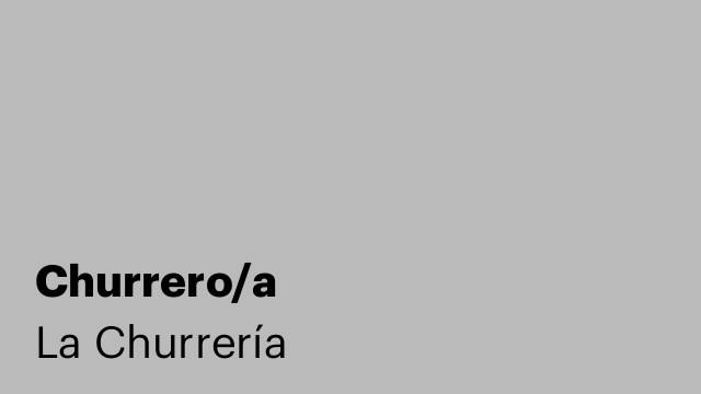 Churrero/a