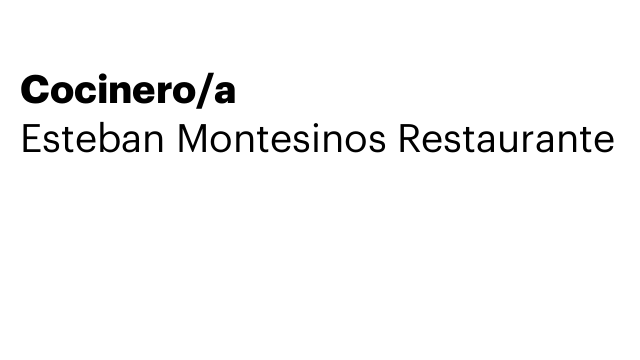 Cocinero/a