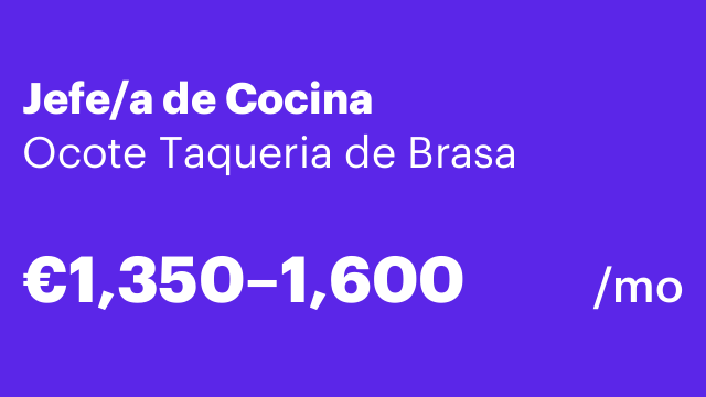 Jefe/a de Cocina