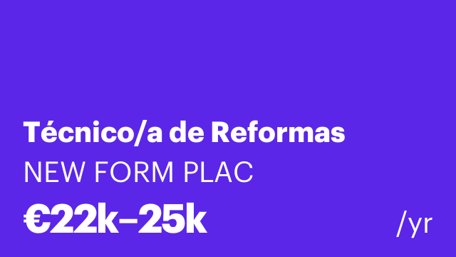Técnico/a de Reformas