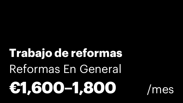 Trabajo de reformas