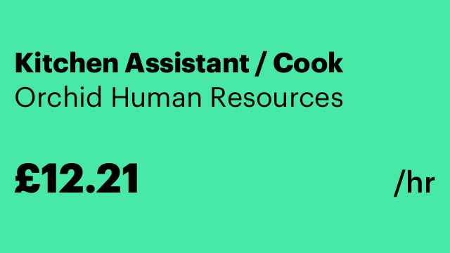 Kitchen Assistant / Cook