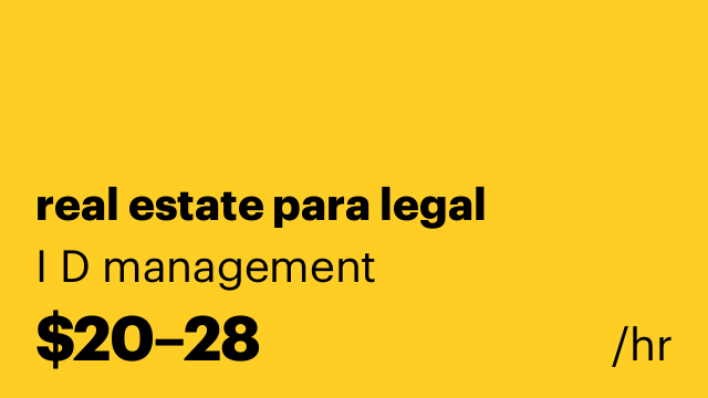 real estate para legal