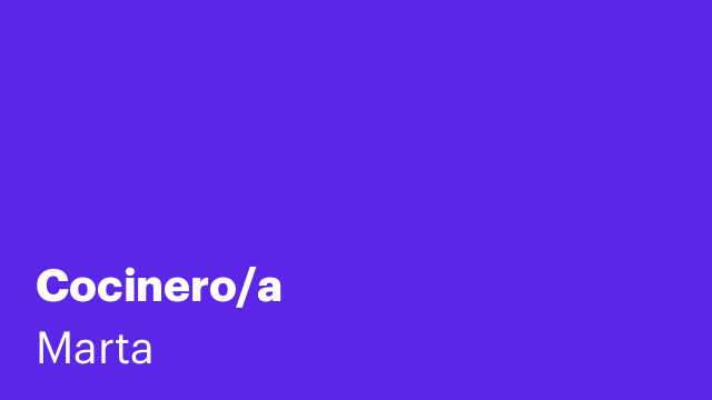 Cocinero/a