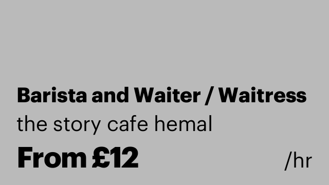 Barista and Waiter / Waitress