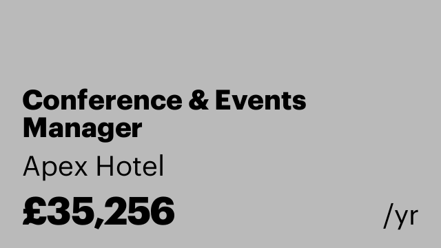 Conference & Events Manager