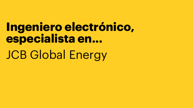 Ingeniero electrónico,  especialista en microprocesadores