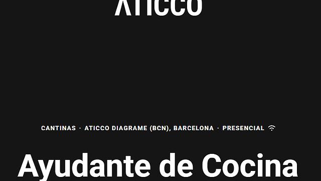 Ayudante/a de Cocina