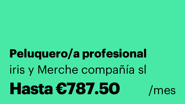 Peluquero/a profesional