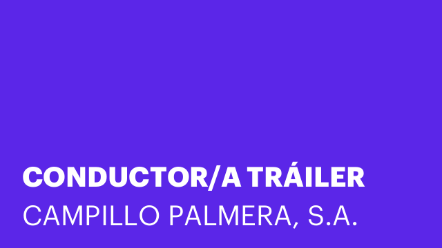 CONDUCTOR/A TRÁILER