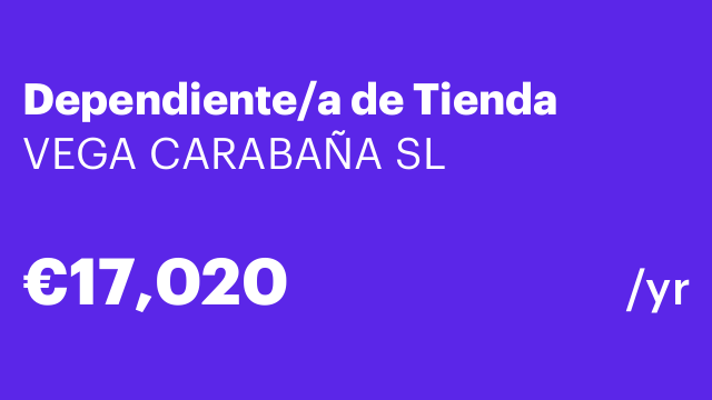 Dependiente/a de Tienda